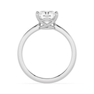 Bague de fiançailles en diamant de laboratoire taille radiant à quatre griffes, bijou raffiné, cadeau d'anniversaire pour femme - Product Image 4