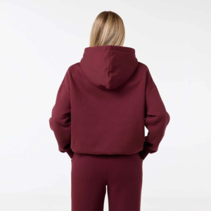 Survêtements amples en molleton de coton de haute qualité pour femmes, avec épaules tombantes, coupe oversize, poids lourd 500 GSM, ensemble sweat-shirt et pantalon - Product Image 5
