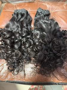 Lots de Cheveux Humains Naturels Bruts Bouclés pour Bébés, Cheveux Indiens Bouclés Alignés dans le Sens de la Cuticule, Cheveux Vietnamiens Bouclés, Cheveux Birmans Bouclés, Cheveux Bouclés Volumineux, Livraison Directe - Product Image 4