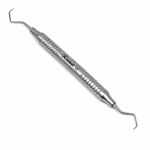Sonda exploradora dental manual profesional de doble punta de acero inoxidable no magnético, instrumento de diagnóstico con mango hueco, CE - Product Image 1