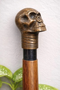 Handmade Walking Cane | Gothic Vampire Handle Stick - Product Image 2