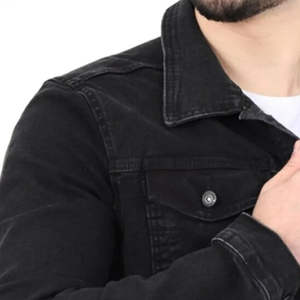 Chaqueta de Mezclilla de Primera Calidad, Color Sólido, Secado Rápido, Chaqueta de Mezclilla para Hombre, Chaqueta Casual de Alta Demanda para Hombre - Product Image 5