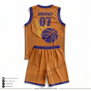 Maillot de basket personnalisé grande taille, sublimation, séchage rapide, évacuation de l'humidité, uniforme d'équipe, 100% polyester, vêtements de sport unisexes - Product Image 4