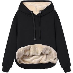 Vestido Sudadera de Invierno Personalizado para Mujer, 100% Algodón, Felpa, Ecológico, Transpirable, Resistente al Viento, con Bordado en Relieve en la Parte Delantera - Product Image 1