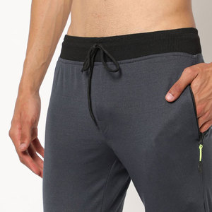 Ensemble de survêtement gris pour homme, col roulé, manches longues, sportif, séchage rapide, vêtements d'automne, coupe régulière, poches latérales - Product Image 4