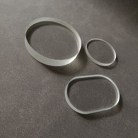 Feuille de verre borosilicaté résistant au feu Plaque de verre optique ronde