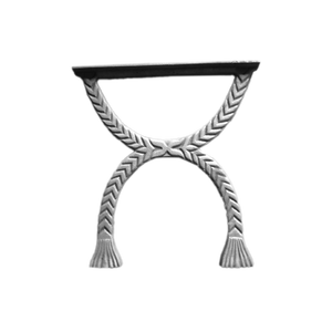 Elegante y Moderno Banco de Aluminio con Patas de Hierro Fundido, Asiento de Jardín, Panel Lateral, Pasamanos de Lujo para Villa, Estructura de Muebles de Patio, Brazos Curvos para Parque - Product Image 4