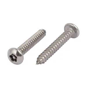 Tamper Resistant SS304 SS316 DIN965 M8 M10 Cross Recessed Countersunk Head Machine Screws