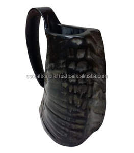 Taza de Cuerno Ecológica de la Mejor Calidad, Taza para Beber de Cuerno Genuino, a Prueba de Fugas, con Tapa Deslizante, para Decoración de Fiestas en Casa y Bares, Venta de Exportación - Product Image 2