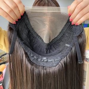 Alta calidad HD para encaje Frontal Color negro natural hueso recto pelucas al por mayor proveedor de extensiones de cabello humano - Product Image 6