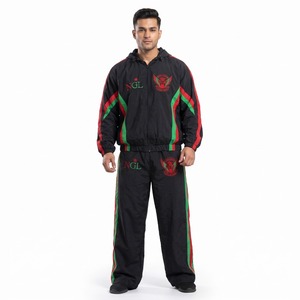 Custom Wholesale <b>Men</b> Tracksuit Windproof Hooded Sportswear Set <b>Waterproof</b> Running Training Jacket Gym Joggers Sweatsuit <b>Suit</b> - Product Image 6