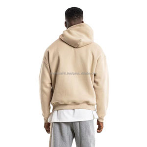 เสื้อสเวตเตอร์คอกลมโอเวอร์ไซส์ผ้าฝ้ายเสื้อสเวตเตอร์ไม่มีแขนเปิดไหล่แบบลำลองของผู้ชายดีไซน์ใหม่ - Product Image 2