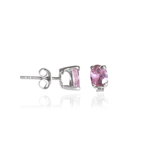Boucles d'oreilles en saphir rose faites à la main en Inde, bijoux en argent sterling 925 pour femmes et filles, à porter lors d'occasions spéciales - Product Image 2