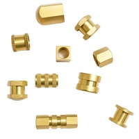 Custom Brass Round hex square knurling moulding insert brass steel machining OEM ODM Service Precision Metal Hardware Parts