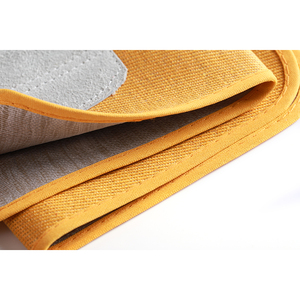 Gants de sécurité en cuir jaune et gris, longueur poignet, respirants, doublés en microfibre, thermiques, pour le cyclisme, usage extérieur, style décontracté - Product Image 3