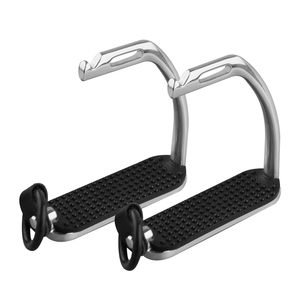 Équipement d'équitation en matériau solide, étriers flexibles de couleur arc-en-ciel brillante, protection antidérapante de la cheville, équestre - Product Image 5