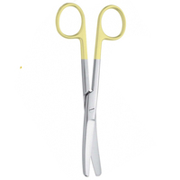 Ciseaux chirurgicaux courbés NAYO BLUNT en acier de qualité chirurgicale, stériles, plaqués or, ciseaux chirurgicaux manuels, ciseaux de dissection