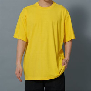 T-shirt pour homme en coton 100% coupe classique, effet vieilli, imprimé numérique délavé à l'acide - Product Image 5