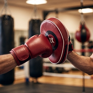 Guantes de Boxeo de Piel Sintética PU con Cierre Ajustable de Gancho y Bucle, Equipo de Entrenamiento Profesional para Adultos, Muay Thai - Product Image 5