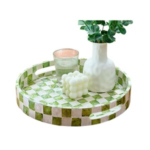 Bandeja de Servir de Lujo con Incrustaciones de Madreperla Hecha a Mano, Bandeja Decorativa para el Hogar, Hotel, Restaurante, para Servir y como Regalo - Product Image 5