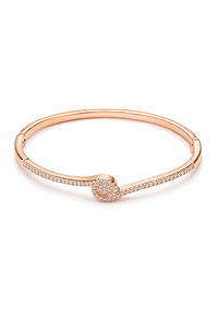 Brazalete de Moissanita en Plata de Ley 925 con Baño de Oro Rosa, con Regalo para Mujer KLSB20515 - Product Image 2