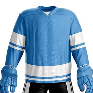 Uniformes de Hockey sobre Hielo para Hombre de Diseño Personalizado de Alta Calidad, Cómodos y Transpirables de Poliéster, Nombre del Equipo Impreso OEM, Conjuntos para Adultos - Product Image 3