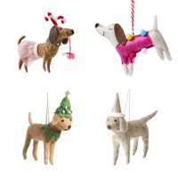 Handgemachte Filz Einhorn Tier Ornament in rosa Kleid hängen Dekoration Magische Weihnachts baum Dekor skurrilen Weihnachts geschenk