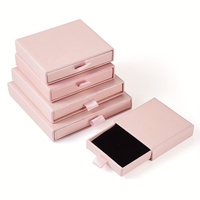 Boîte de présentation rigide en carton recyclé avec logo personnalisé pour bijoux et montres, organisateur épais anti-UV pour boucles d'oreilles, bagues et colliers avec ruban