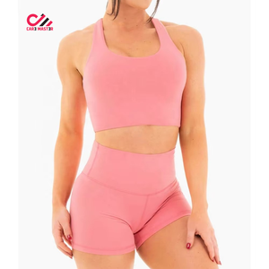 Ensemble de yoga 2 pièces pour femme, séchage rapide, respirant, sans coutures, style hip-hop, coupe ajustée, fournisseur direct d'usine 2026 - Product Image 3