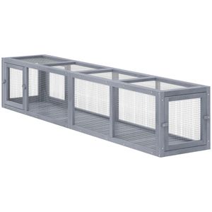 Tunnel Giocattolo in Legno Grigio Scuro per Gatti, Accessorio Premium per Gabbie - Product Image 5