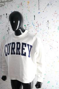 CURREY ASH GRREY <b>Mock</b> <b>Neck</b> Sweatshirt 100% BLUE Applique Embroidery wide <b>neck</b> Sweatshirt Finer Threads - Product Image 3