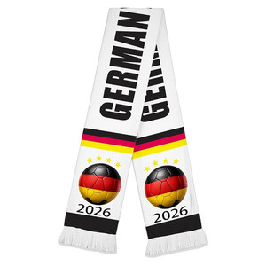 Trendy Football Scarf Soft Acrylic Fabric Comfortable Warm Wear For Fans Supporting Team At Match Days - Product Image 1