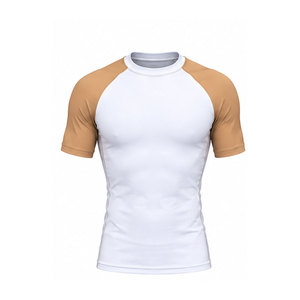 OEM Service <b>BJJ</b> <b>Rash</b> <b>Guard</b> Polyester Spandex Fabric Custom Pattern Production For Bulk Apparel Orders - Product Image 1