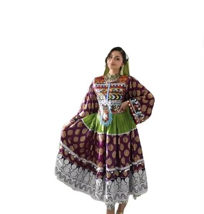 Elegant Maroon Velvet Afghan Perahan Tunban Decorated With Massive Silver Thread Floral Embroidery And <b>Mirrored</b> Details - Product Image 1