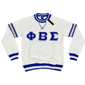 Sudadera de Chenilla Blanca Phi Beta Sigma para Hombre, Ajuste Cómodo, Tela Premium, Ropa de Fraternidad Griega, Uso Casual - Product Image 2