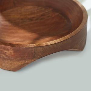 <b>Food</b> Grade Premium Acacia Wood Round Bowl Hot Sale Wooden Salad Bowl for Fruits Kitchen Serving Dining Table Decorative Wood Use - Product Image 3