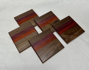 Custom wooden <b>coasters</b> Epoxy resin drink <b>coasters</b> Square non-slip mats Heat resistant <b>table</b> mats Tableware Kitchenware Placemats - Product Image 2