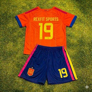 Custom Printed Men’s Gym Training Sportswear OEM Supplier Soccer Jersey Set REXFIT SPORTS <b>Athletic</b> T Shirt Shorts Breathable - Product Image 2