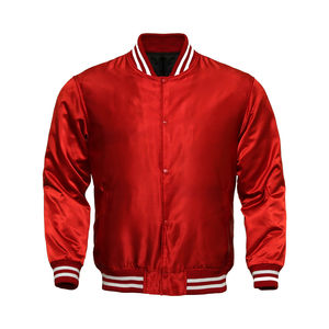 Veste bomber varsity homme en satin, veste de baseball varsity personnalisée en satin, veste varsity homme en chenille - Product Image 1