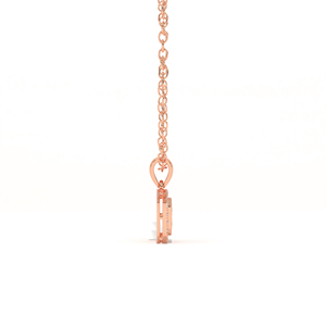 Pendentif unisexe tendance Aarinya en or 9 carats plaqué, serti de diamants de laboratoire certifiés IGI, taille brillant, design halo, pour tous les jours - Product Image 5