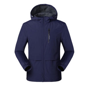 Chaqueta Cortavientos Ligera con Capucha y Cremallera para Hombre, para Otoño, Repelente al Agua, para Senderismo y Trekking, Servicio OEM Disponible - Product Image 1