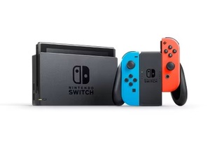 Consola Nintendo Switch 100% Original con Joy-Con Azul Neón y Rojo Neón, Controles Azul Neón y Rojo Neón, Alimentada por Batería, para Jugar - Product Image 1