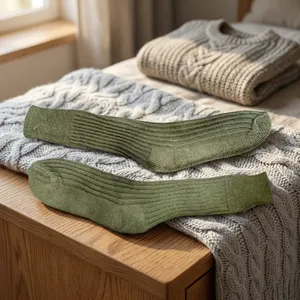 Chaussettes en coton de qualité supérieure, respirantes, confortables, pour un usage quotidien, accessoires de chaussures, vente en gros, qualité d'exportation - Product Image 1