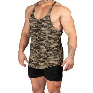 Men <b>Stringer</b> <b>Vest</b> Singlet Custom Sleeveless Fitness Breathable Quick Dry Tank Tops Lightweight Gym Training Apparel OEM Supplier - Product Image 3