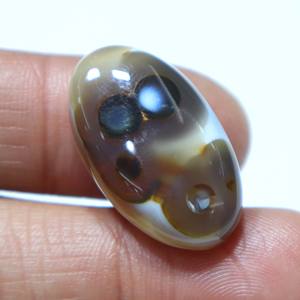 Piedra Preciosa Natural de Ágata Sulemani Aqeeq, Cabujón de Ágata con Rayas, Piedra Suelta Lisa, Proveedor Mayorista de Piedras para Joyería - Product Image 2