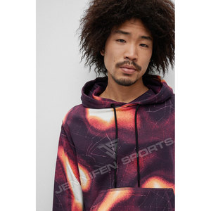 Sudadera con capucha personalizada para hombre, teñida, 100% algodón, con cordón, de color liso, de peso pesado, estilo oversize, para invierno, estilo urbano. - Product Image 5