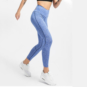 High Elastic Waist <b>Leggings</b> Women's <b>Workout</b> Push-Up Seamless Four-Way Stretch Print Fitness Clothing Gym Pants Yoga Wear - Product Image 4