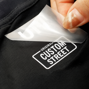 Etiquetas personalizadas de satén para prendas con transferencia térmica, etiquetas impresas sostenibles con logo, accesorio plegable para ropa - Product Image 2