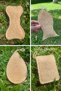 Éponge de bain en loofah naturelle séchée, en forme de poisson, exfoliante pour le corps, pour adultes, style simple, écologique, biodégradable - Product Image 6