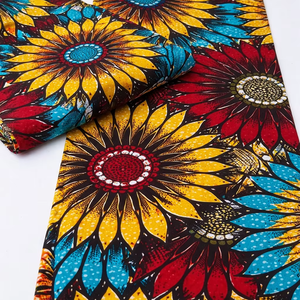 9. Tela de Algodón con Estampado Africano de Patrones Atrevidos para Vestidos, Ropa y Mercado Textil en Tanzania - Product Image 1